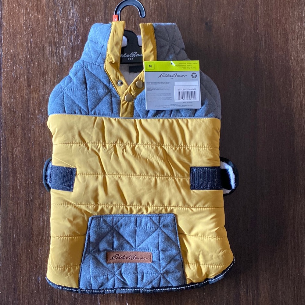 Yellow Eddie Bauer Pet Jacket